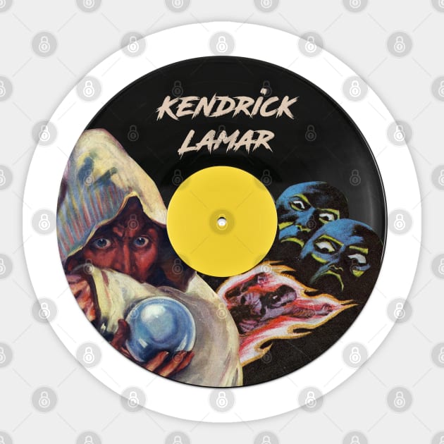 Kendrick Lamar Vynil Pulp Sticker by terilittleberids